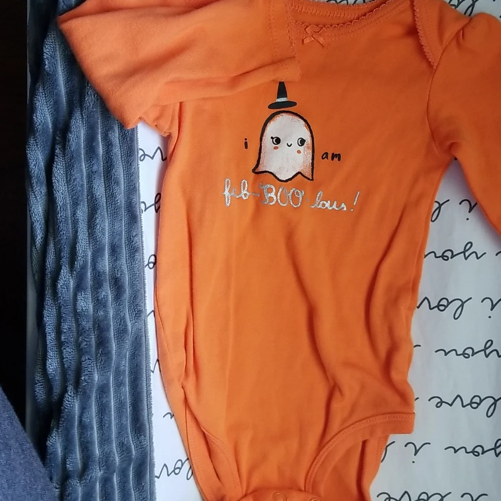 Carter's Baby Girls 2-Pc Halloween Bodysuit & Tutu Pants Set